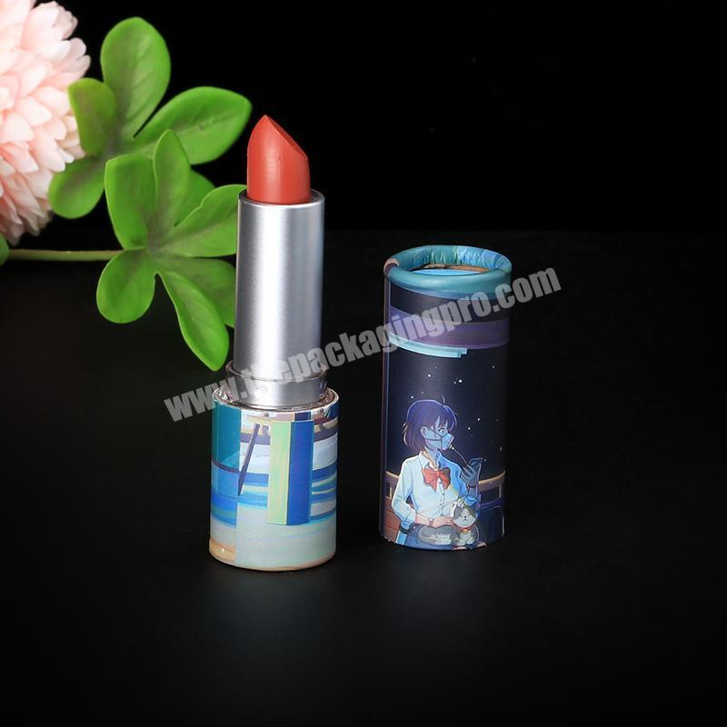 Factory customize craft lipstick paper tube packaging makeup paper tube for cosmetics