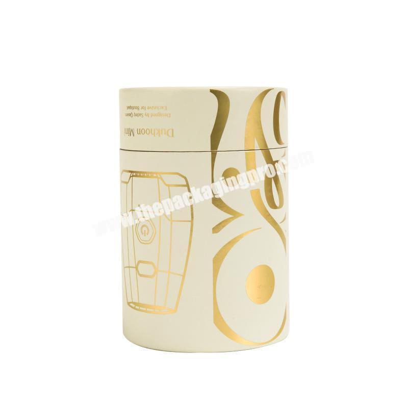 Latest design airtight tea cylinder packaging box food grade tea paper tube packaging