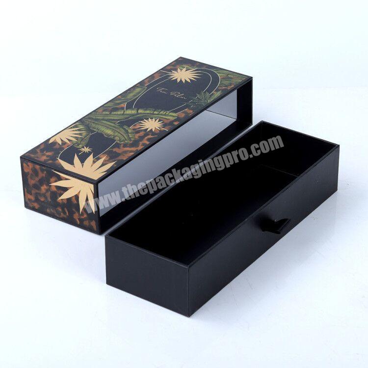 Factory price eco friendly skin care products paper drawer gift box for tortoise shell makeup compact packiging customising