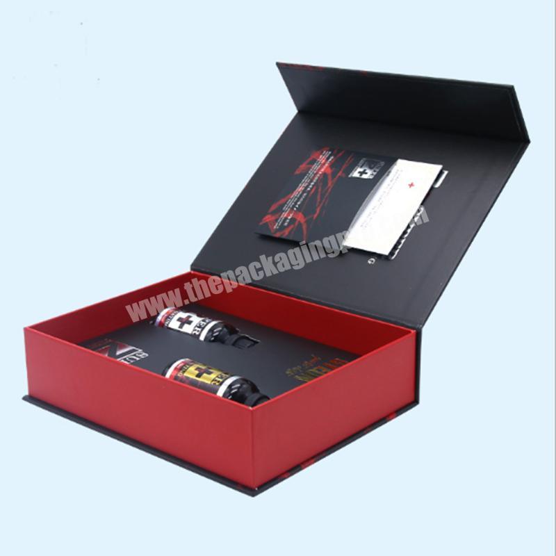 Factory wholesale custom cardboard folding paper box design your logo magnetic boxes packaging