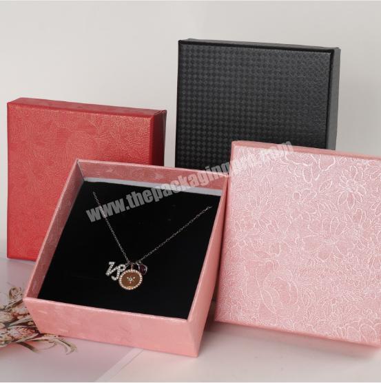 Factory wholesale custom jewelry gift paper box packaging with own logo