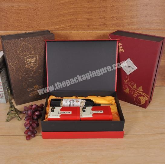 Factory wholesale custom paper box for wine and cocktail liquor and bottle