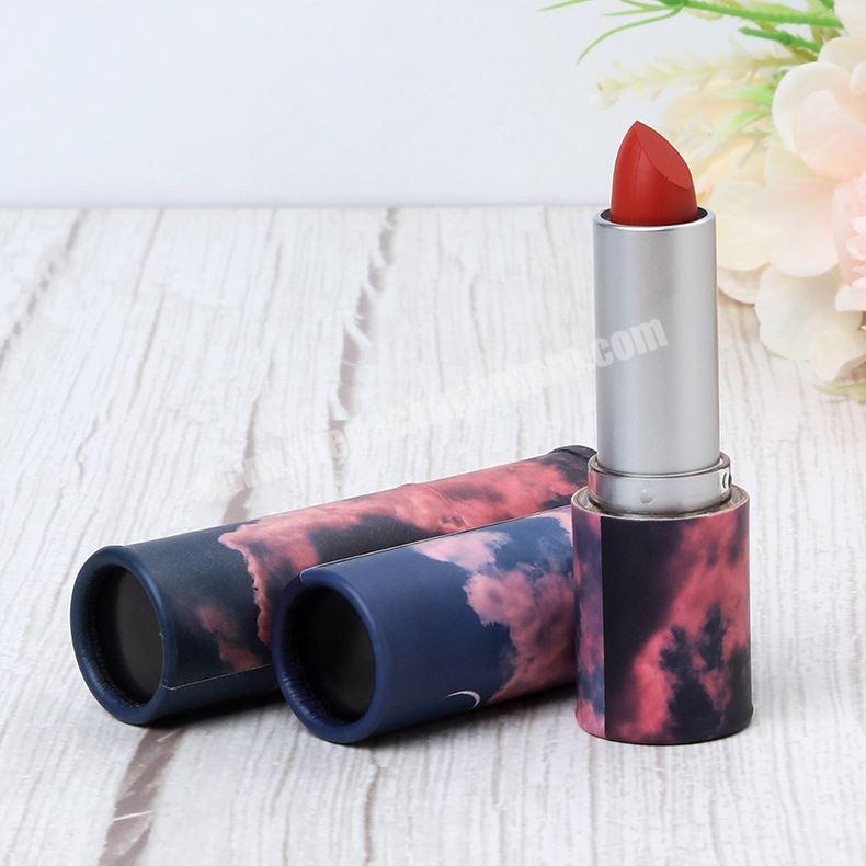 Fashion Design Custom Made Lipstick Manufacturer Paperboard Twist Up Tube