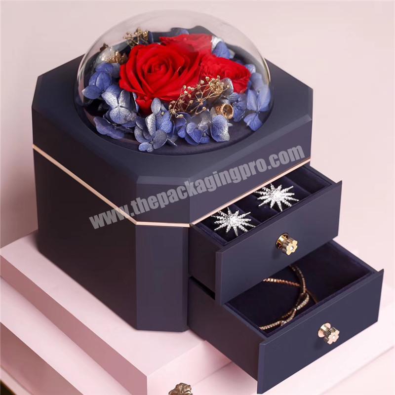 Fashion Thanksgiving Drawer Slip Packing Boxes Wine With Liquid Bottle Jewellery Ring Gift Packaging Box With Customised Logo