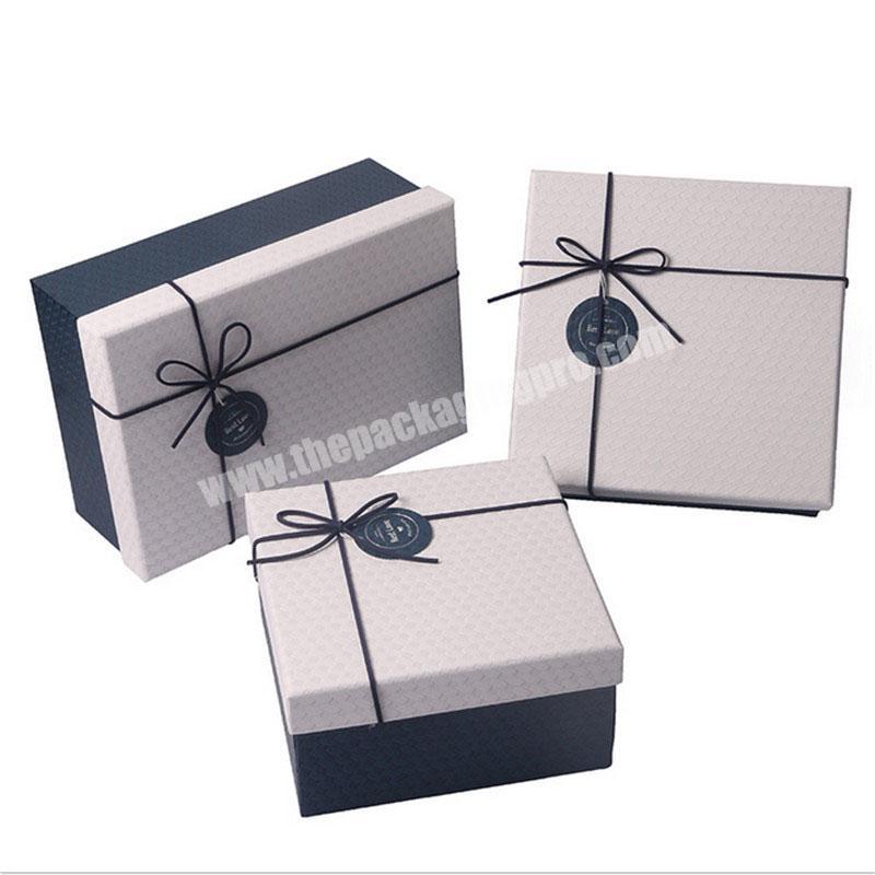 Flat seperate butter decorative gift boxes with lids base box