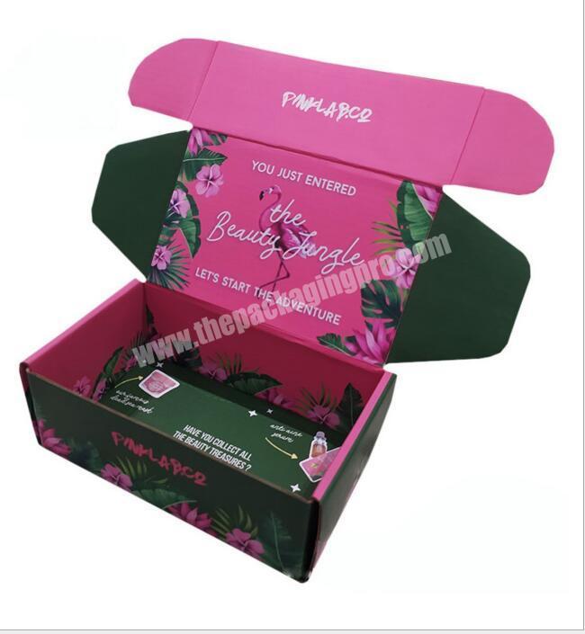 Foldable Corrugated Cardboard Mailing Mailer Box Shipping Paper Gift Packaging Box With Custom Logo
