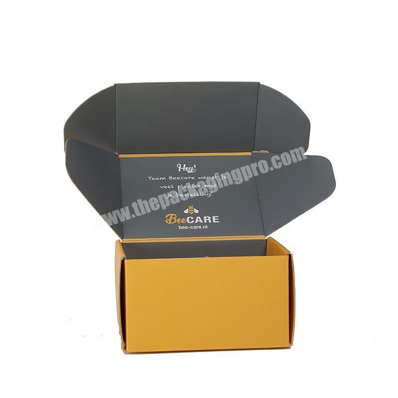 Folding black electronic corrugated paper packaging box for power bank