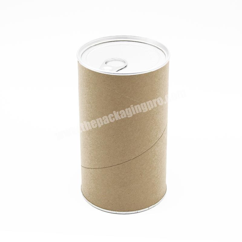 Food  Beverage Packaging round box 10ml 15ml 20ml 50ml Metal cover paper tube