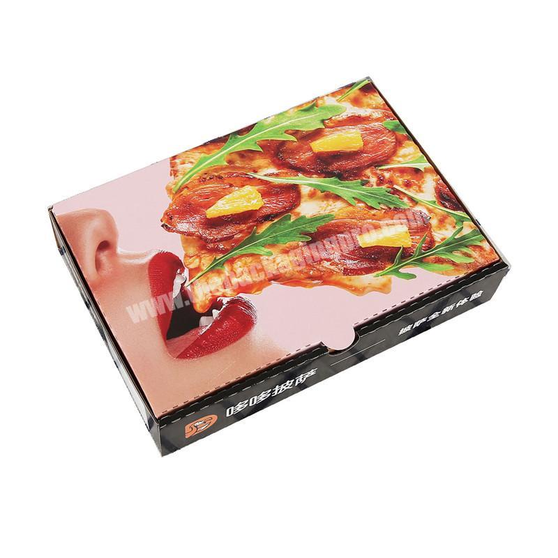 Food Grade Custom Printed Corrugated Paper Box Fast Food Bag Pizza Box