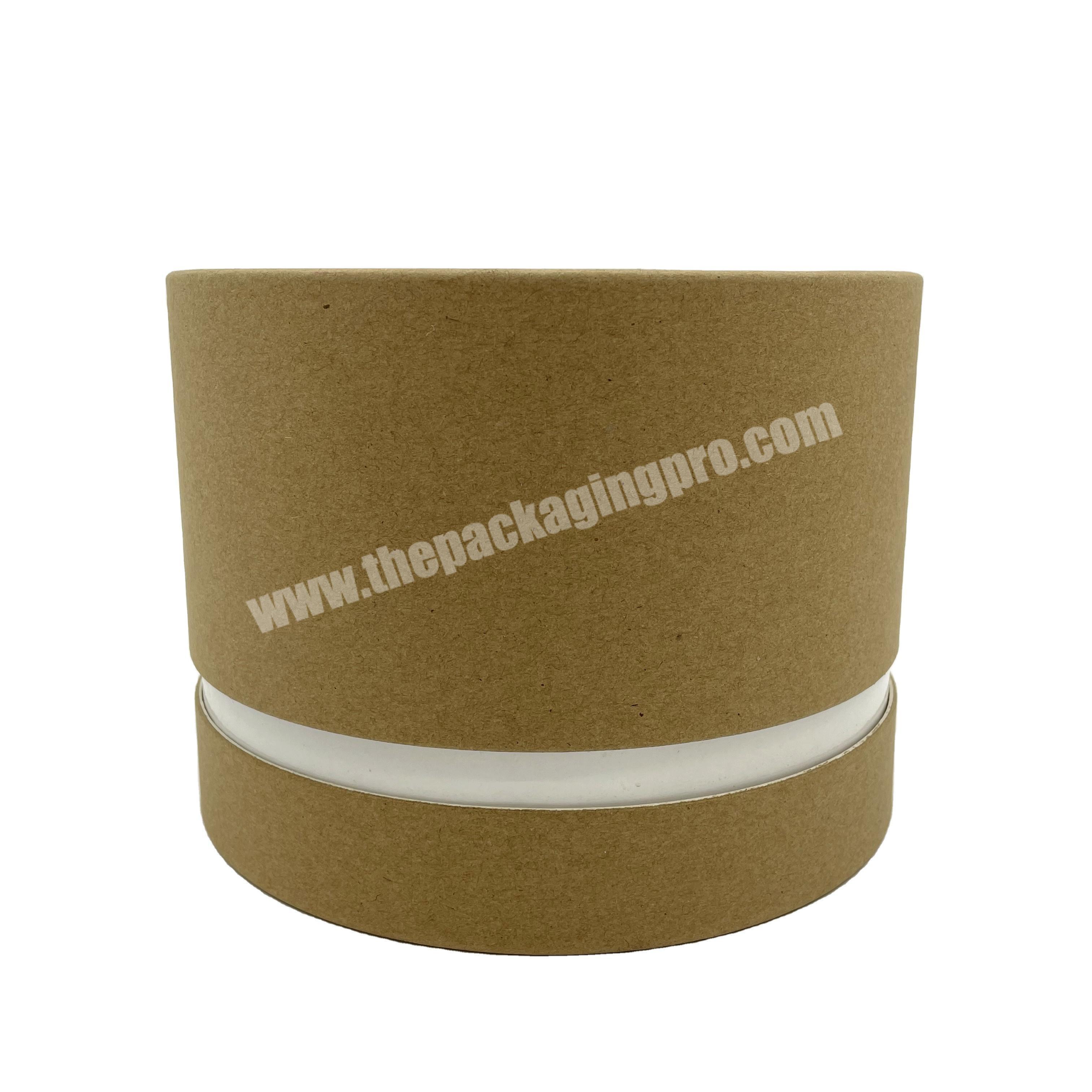 Custom Paper Design Round Shape Cardboard Paper Tube Packaging Box With PVC PET Window