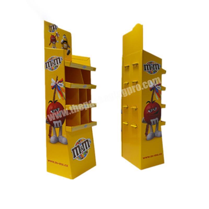 Free Standing Advertising POS Candy Cardboard Paper Display
