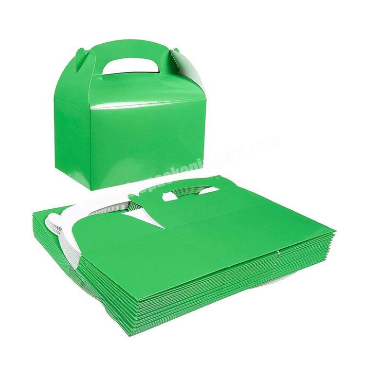 Fun Birthday Party Play Goodie Favor Dozen Bright Green Paper package suitcase gift Treat Boxes packaging