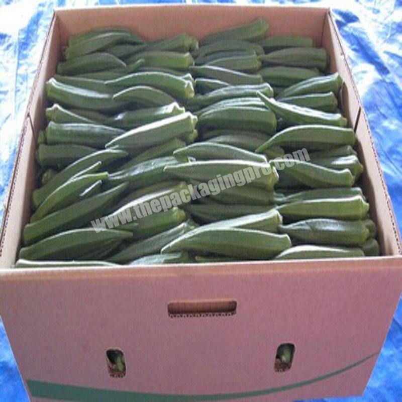 Good venting quality okra packaging boxes from packaging design companies in china