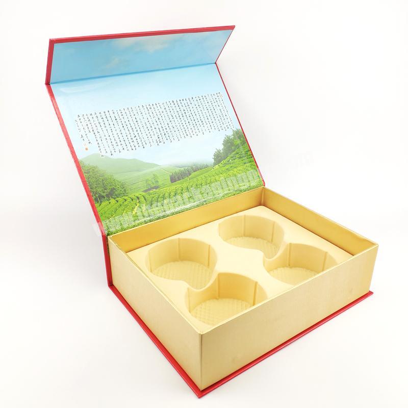 Guaranteed quality luxury red moon cake tea packaging box