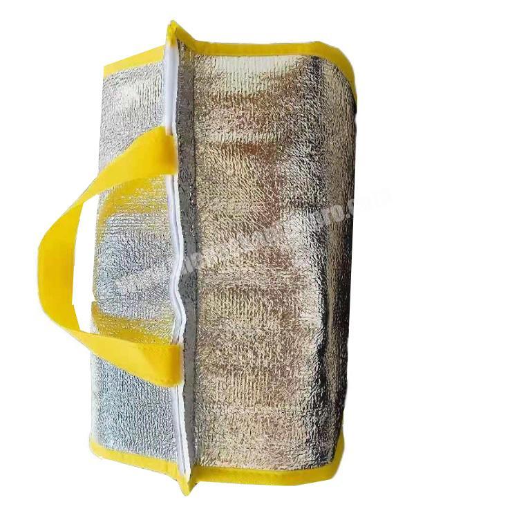 Buy Woven Pizza Travel Frozen Food Picnic Isothermic Ice 6 Pack Insulated  Lunch Aluminium Cooler Bag Breast Milk Storage Bag from Ningbo Top Harvest  Imp & Exp Co., Ltd., China | Tradewheel.com