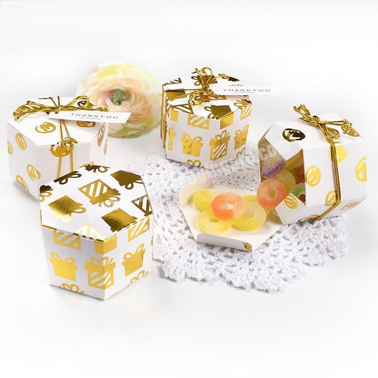 High Quality 300g White Cardboard Paper Colourful Chocolate Candy Set Gift Mini Box