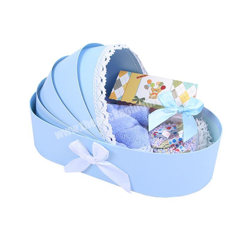 High Quality Low Price Spot Valentine's Day Soap Flower Gift Boxes Baby Cradle Strollers Shape Stock Packing Box