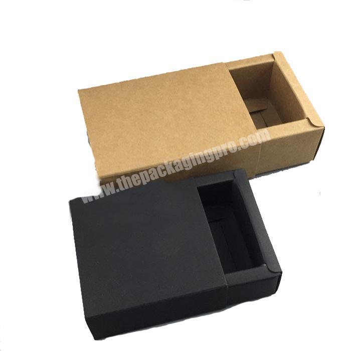 High Quality Rectangular Recycled Kraft Paper Jewelry Watch Strap Packing Box With Drawer