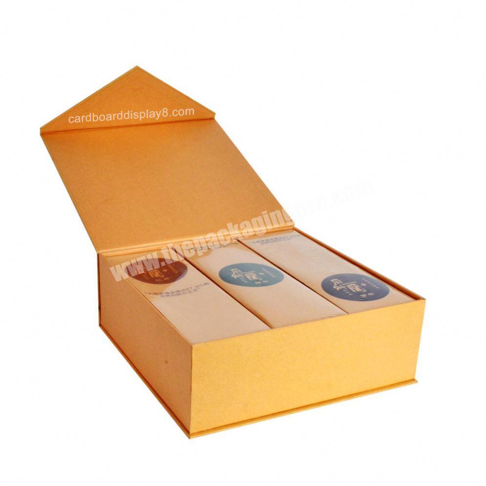 High Quality yellow gift box with lid cardboard gift box gift box in stock