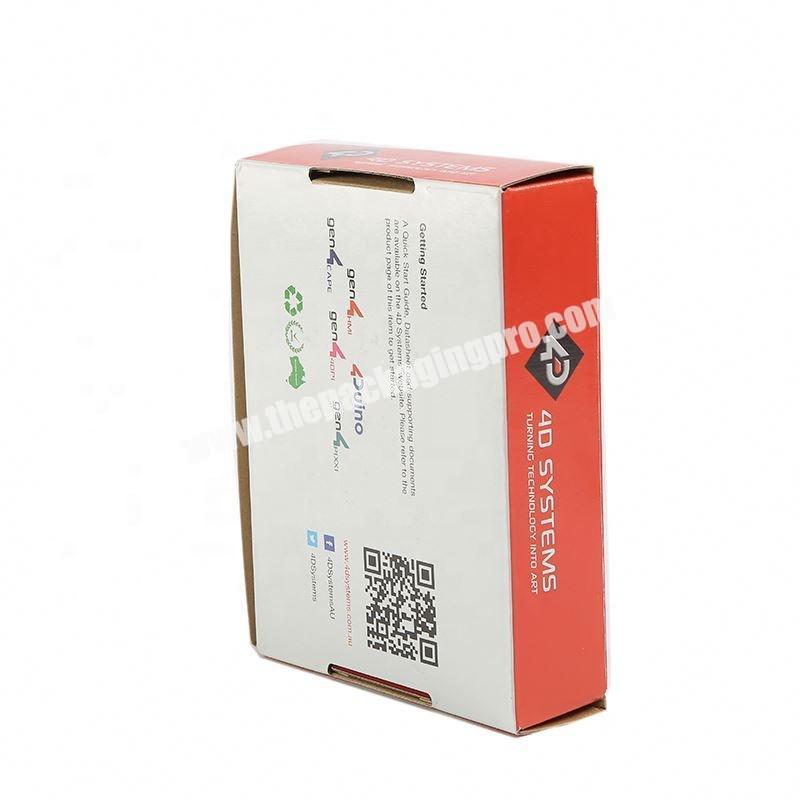 Strong custom-made white corrugated paper box with your own logo for products packaging