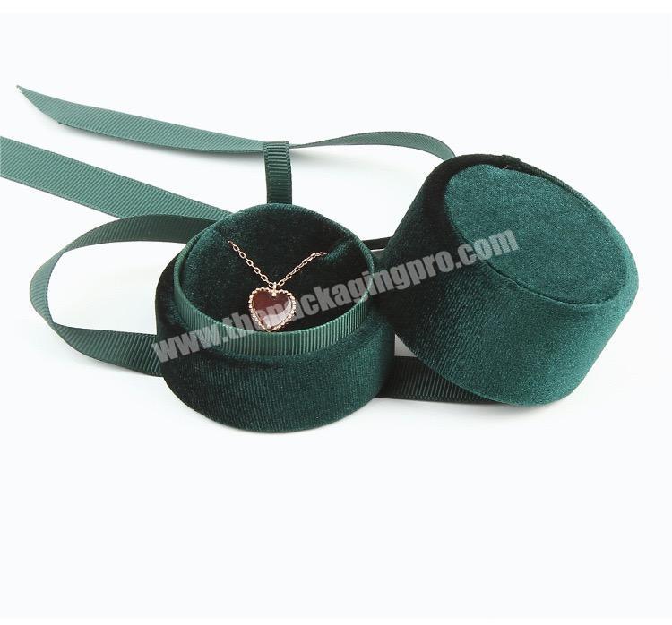 High-end creative green ring necklace birthday gift packaging box