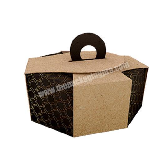 High quality cardboard luxury honeycomb cake packing box strawberry pie box for food