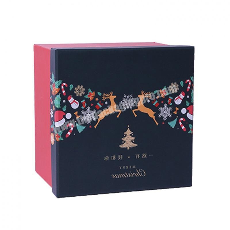 High quality custom printing cartion Christmas festival gift paper packing boxes
