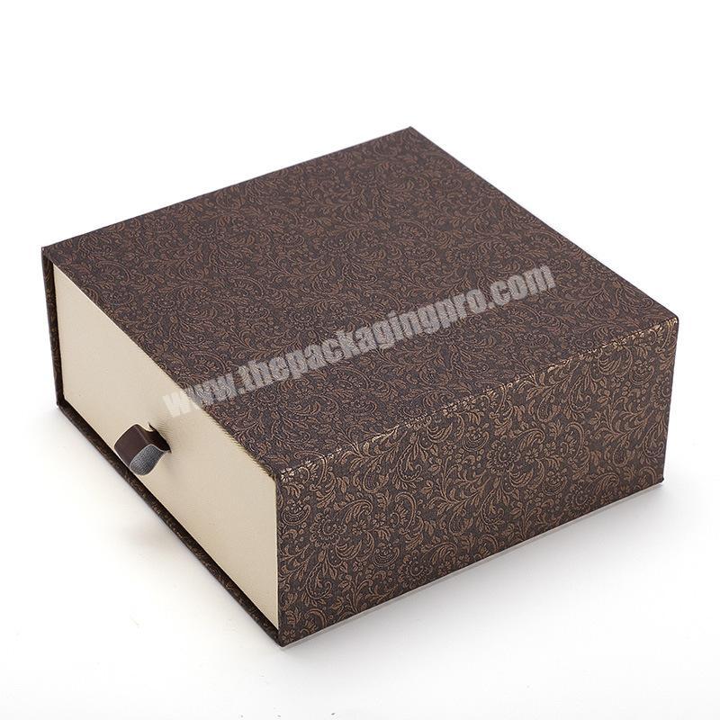 Hot Sale Big Supplier Kraft Gift Push And Pull Unique Jewelry Storage Birthday Packing Box With Logo Printing