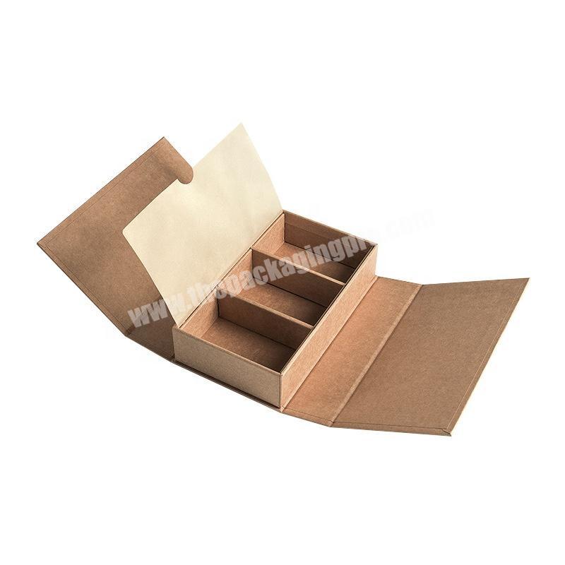 Hot sale factory multi-deck kraft paper magnetic packaging gift box design custom new shape package box mockup