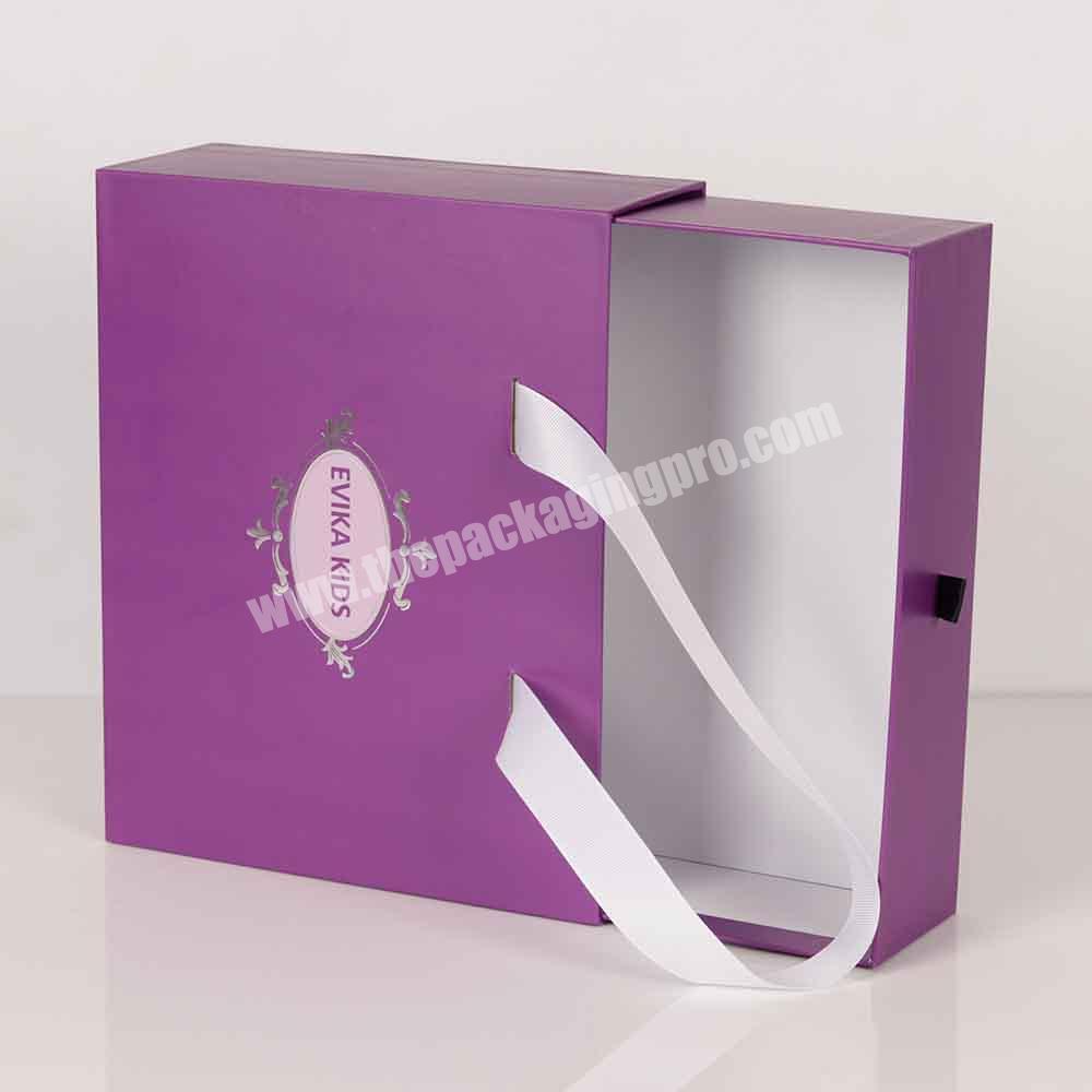Hot sale oem custom demand elegant clothing shoes hand bags packaging box drawer gift box