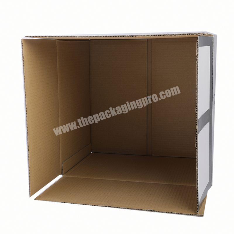 Hot selling folding down coat clothes packaging corrugated paper box with own brand