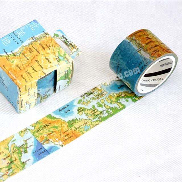 Interesting travel custom printed washi masking paper tape
