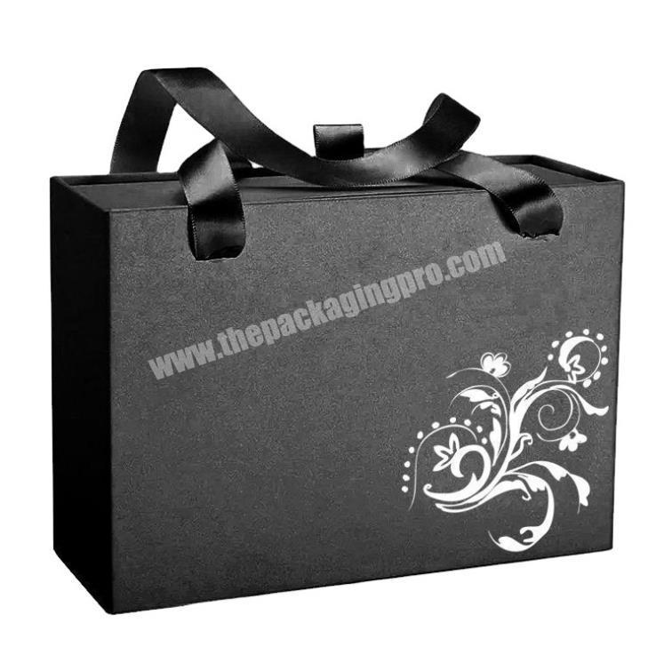 Jewelry Slide Lash Tool Slides Linen Custom Logo Luxury Black Drawer Box Storage with Silk Handle