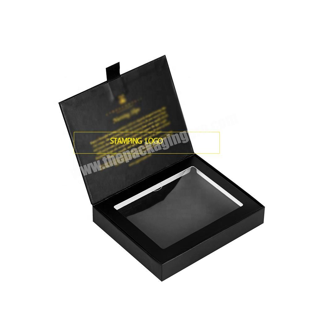 Kexin Luxury custom logo cardboard paper packaging hair extensions gift boxes with ribbon