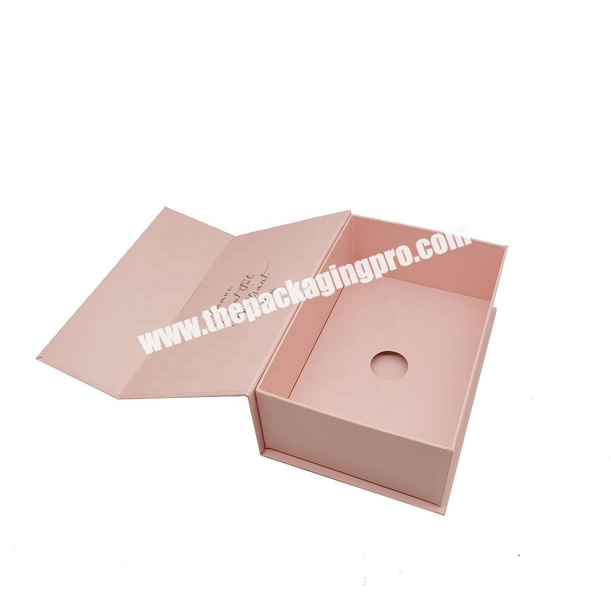 Kexin Matt Pink Custom Magnetic Gift Box Jewelry Packaging Wholesale Paper Boxes with Embossed Logo