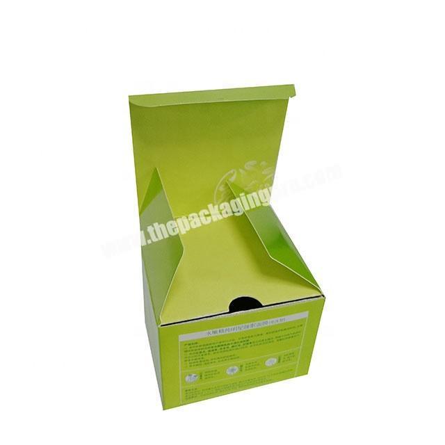 Kexin green printing perfume box candle jars and boxes emballage pour bougie wax card box with customized insert