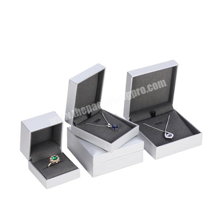 Kexin in stock Custom Gift Luxury Jewelry Packaging Pu Leather Ring Necklace Jewelry Box