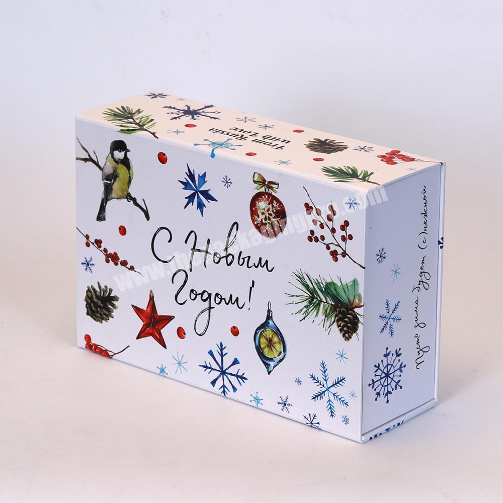 Large Luxury White Black Foldable Cardboard Paper Packaging Custom Magnetic Gift Box