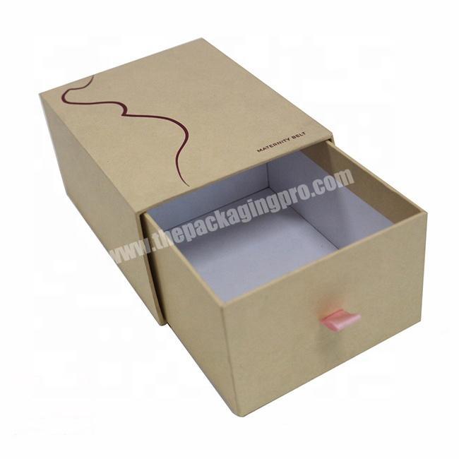 Large hot sale custom logo drawer box clothing packaging box