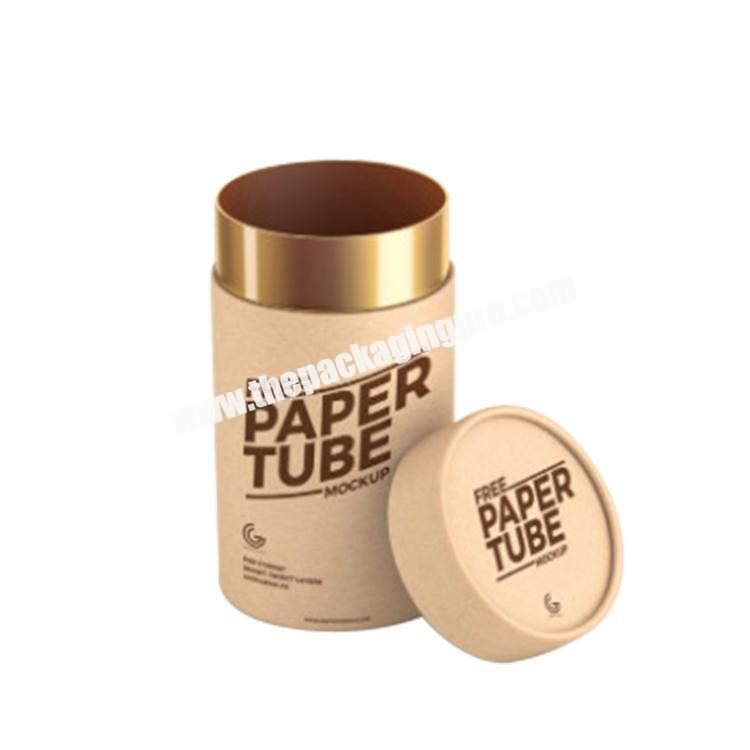 Essential oil bottle cardboard boxes cmyk printing compostable kraft paper tube for organic deodorant