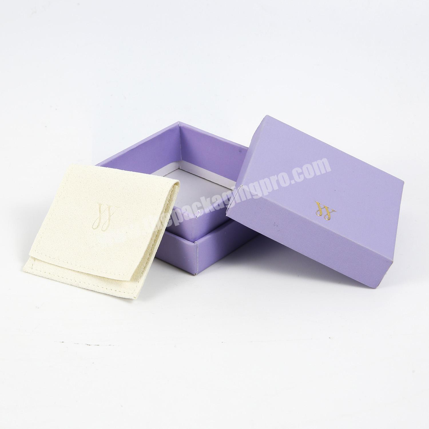 Logo Printed Cute Paper Cardboard Jewelry Gift Packaging Boxes Custom Luxury Jewellery Storage Wedding Ring Earring Box