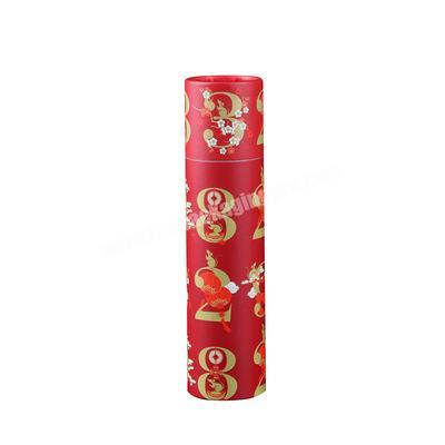Lucky red Round kraft paper tube packaging wholesale for tea biodegradable cardboard paper tube