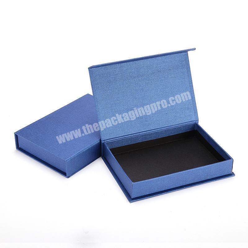Luxury Blue Magnetic Closure Gift Box Folding Cardboard Special Paper Packaging Box For Underwear