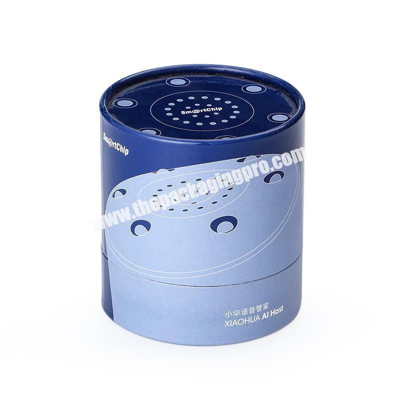 Premium quality custom Bluetooth audio cardboard cylinder box luxury paper tube packaging