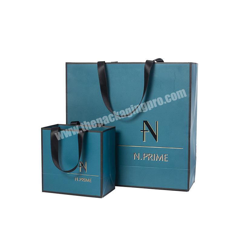 Luxury Gift Packaging Shopping Custom Packing Art Paper Bag With Your Own Logo Print