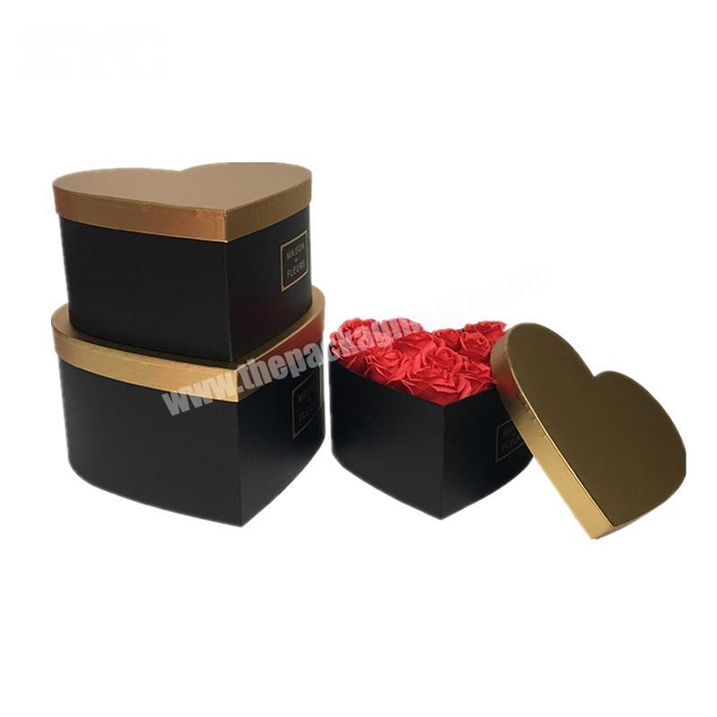 Luxury Heart Shaped Cardboard Gift Boxes for Flowers