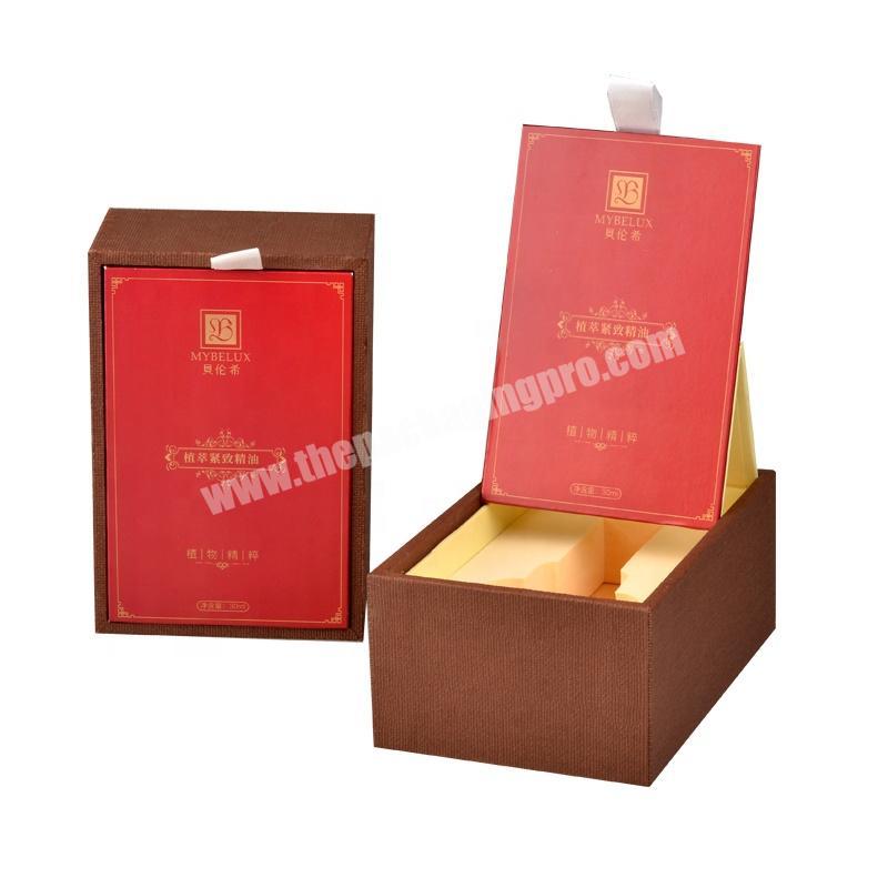 Luxury New Design Perfume Packaging Box Custom Printed Paper Perfume Gift Box With Foam