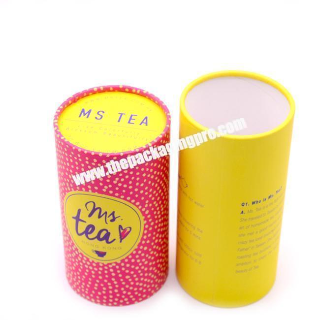 Cylindrical paper tube box packaging can cardboard card coffee packaging box