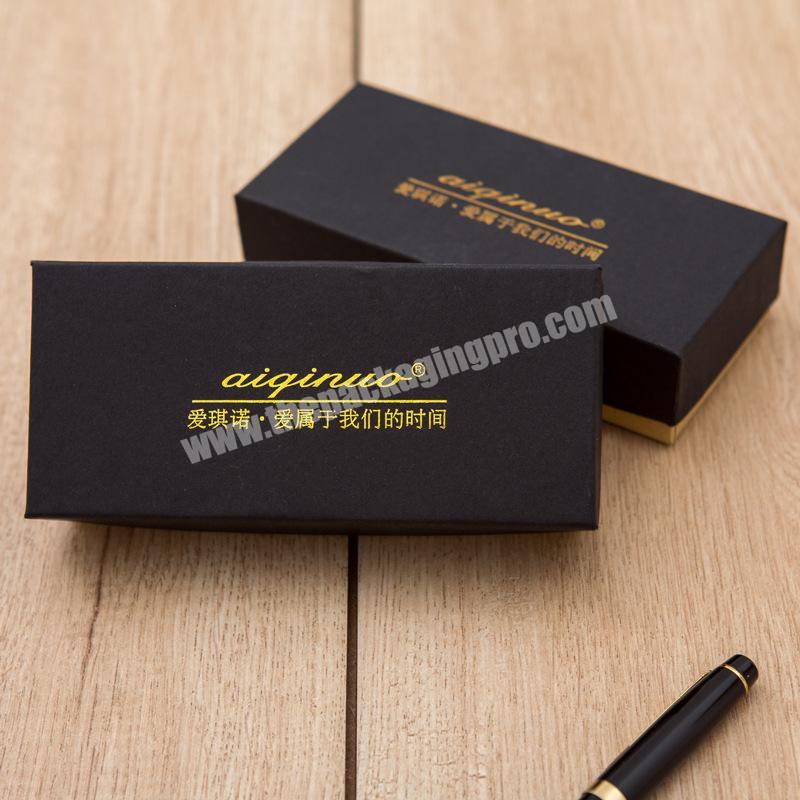 Luxury black cardboard customize printing watch gift box packaging paper watch boxes