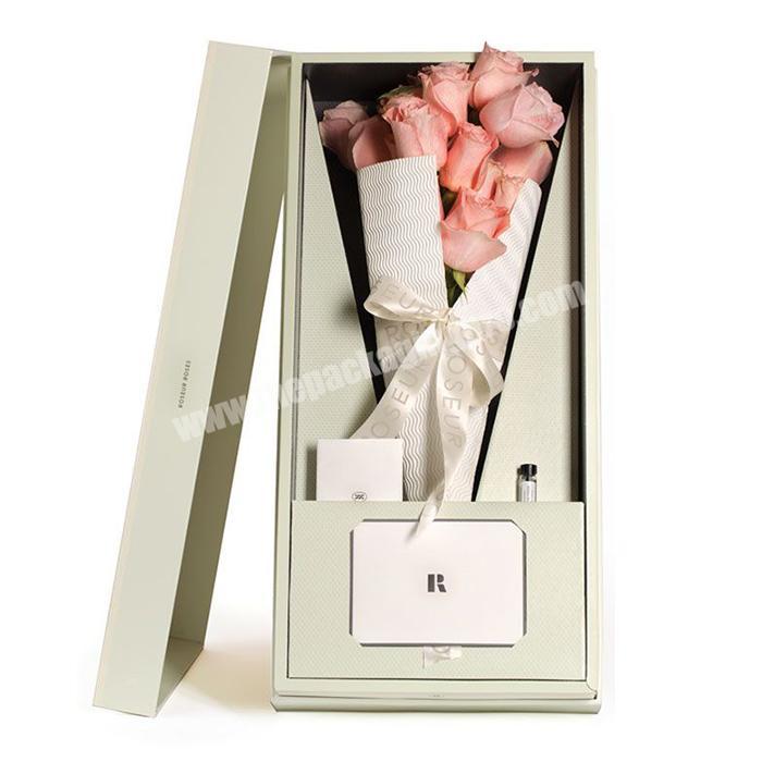 Luxury customized elegant design Rose Flower gift Packaging box Valentine's day High quality
